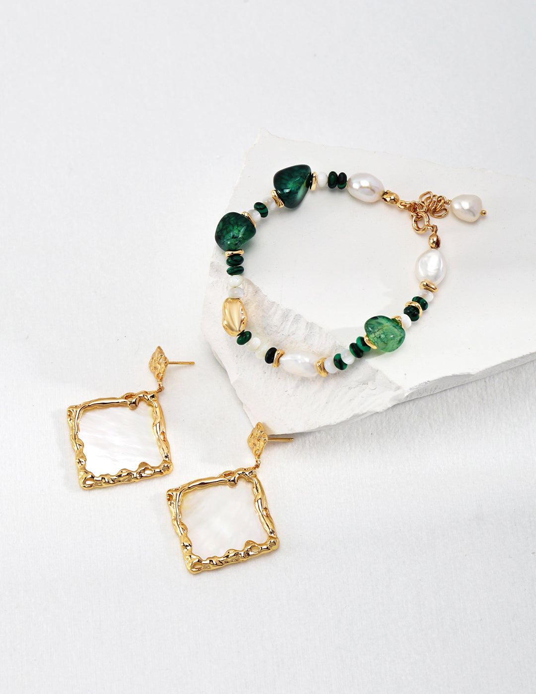Crowned Ice S925 Silver Vintage Gold Earrings - Retro Drop Dangle Earrings for Women