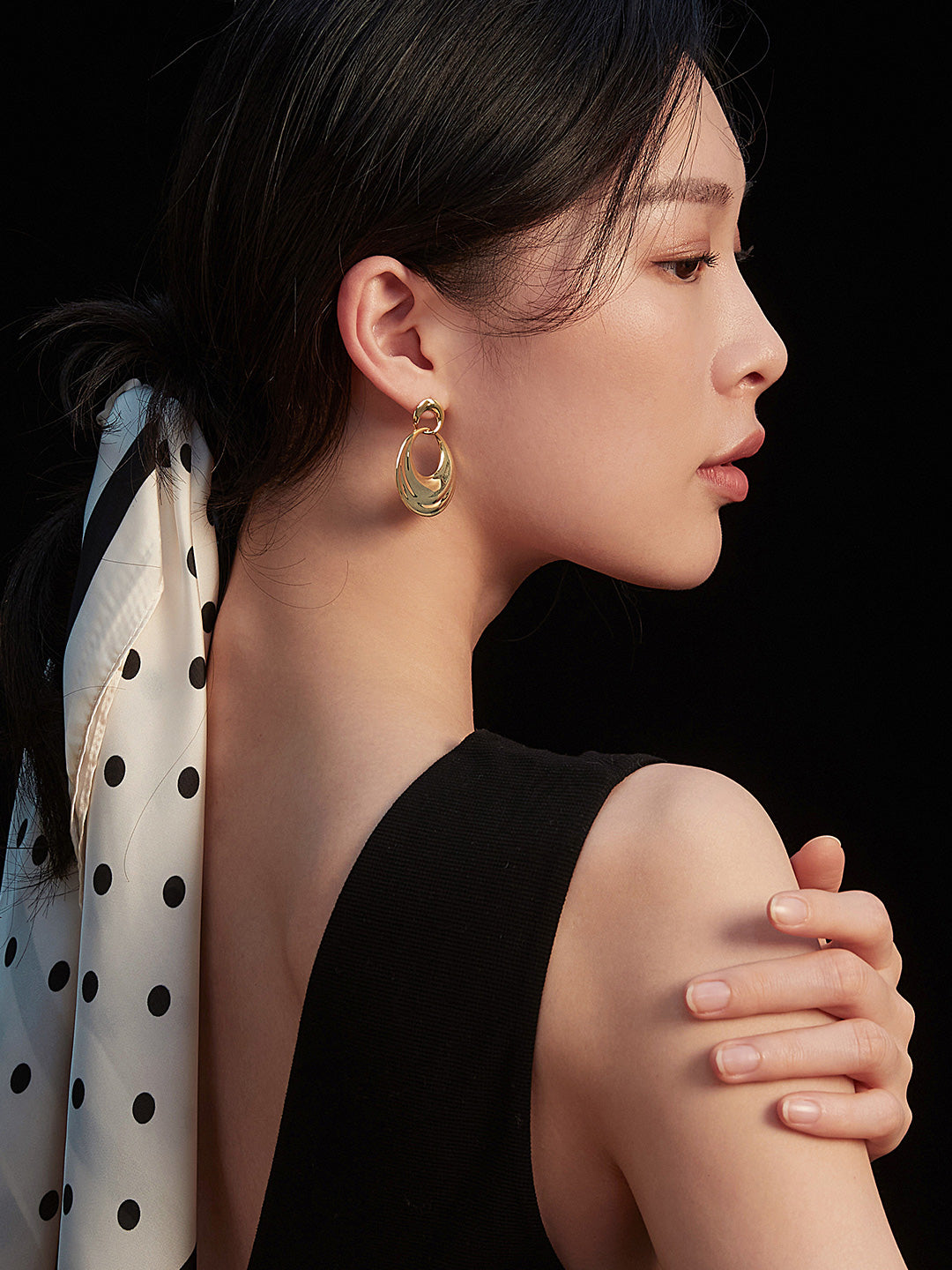 Crowned Ice S925 Silver Light Gold Plated, Delicate Commute Studs, Simple Elegant Everyday Earrings