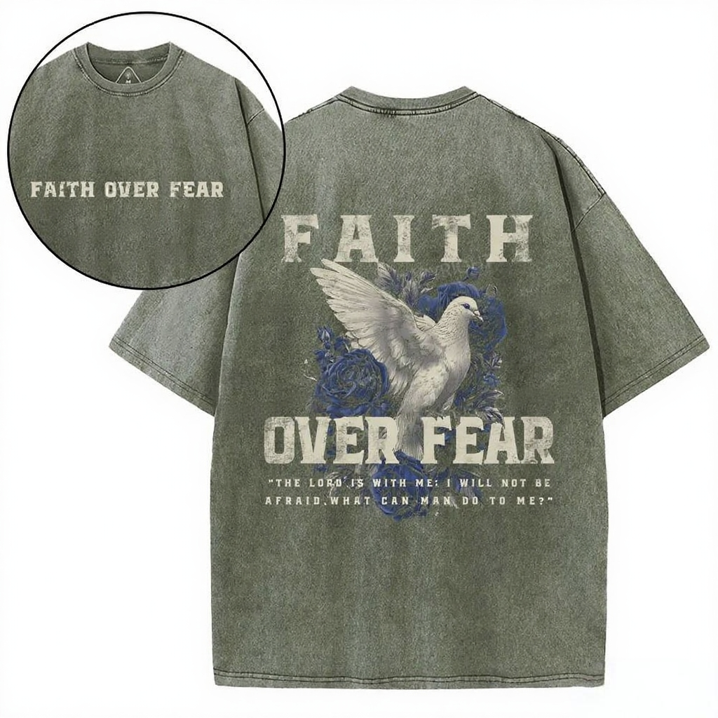 Christian Washed T-Shirt | My Worship Is Lord Because My Wounds Were Deep