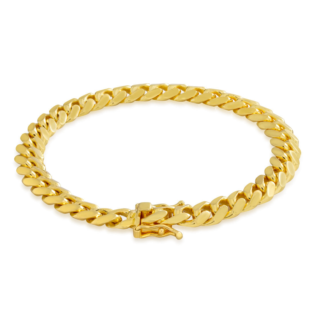 Crowned Ice 5mm Miami Cuban Link Bracelet