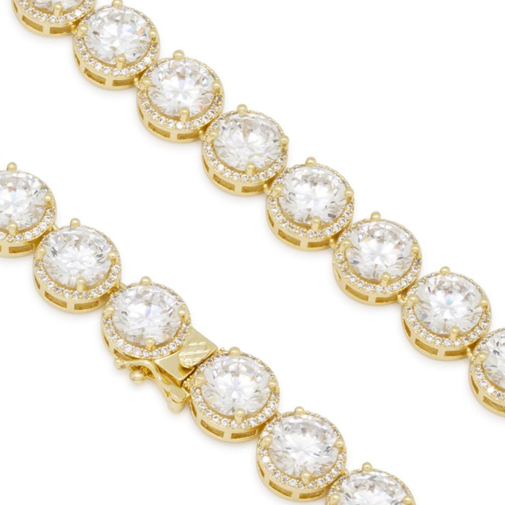 Crowned Ice 8mm Bezel-Set Tennis Chain