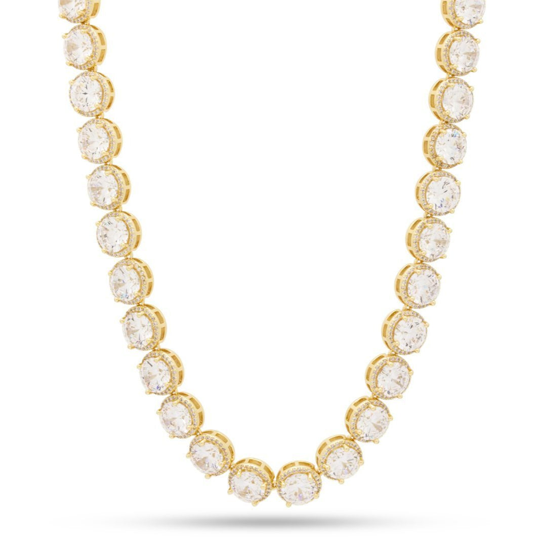 Crowned Ice 8mm Bezel-Set Tennis Chain