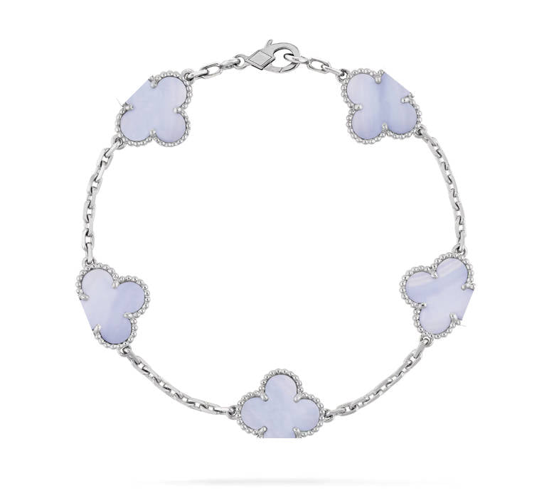 925 Silver Clover Leaf Bracelet with 18K Gold Plating