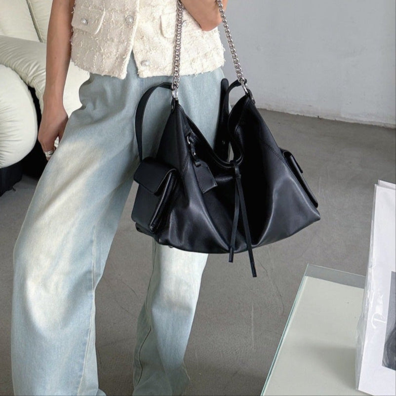 Women's Genuine Leather Handbag with Croc Print, Top Handle, and Versatile Cross-body Shoulder Strap for Everyday Sophistication
