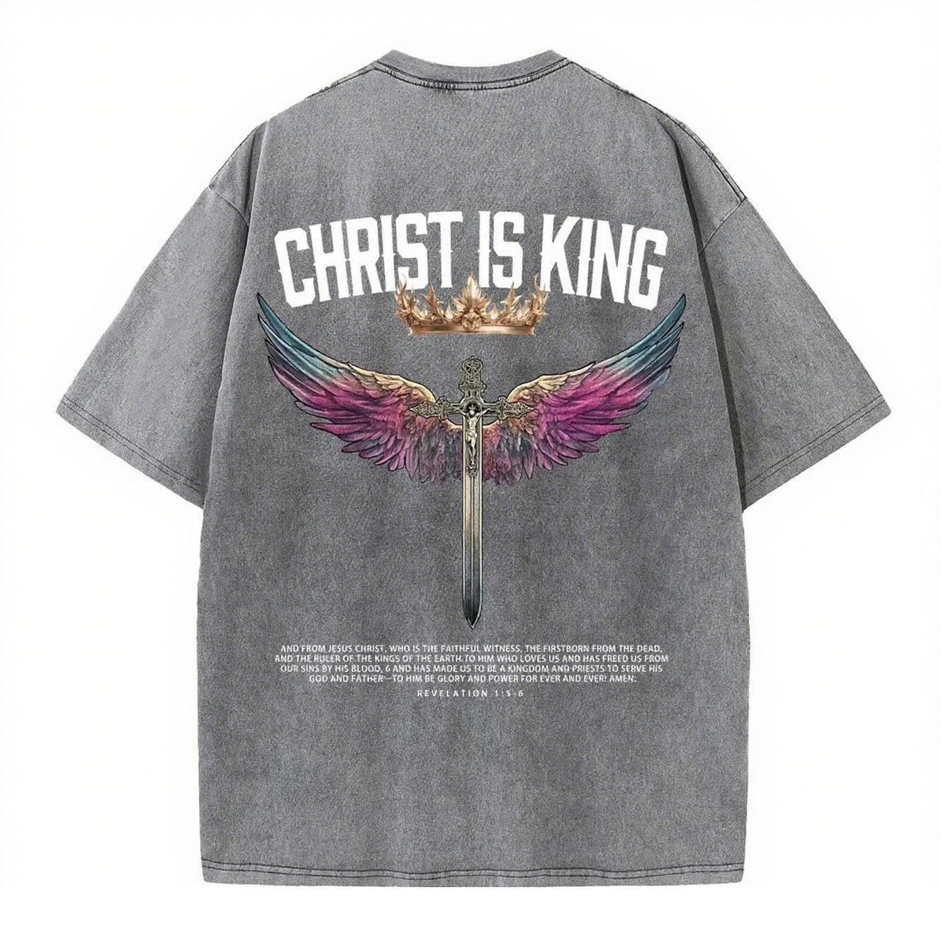 Christian Washed T-Shirt | Christ Is King