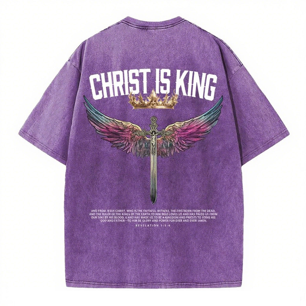 Christian Washed T-Shirt | Christ Is King