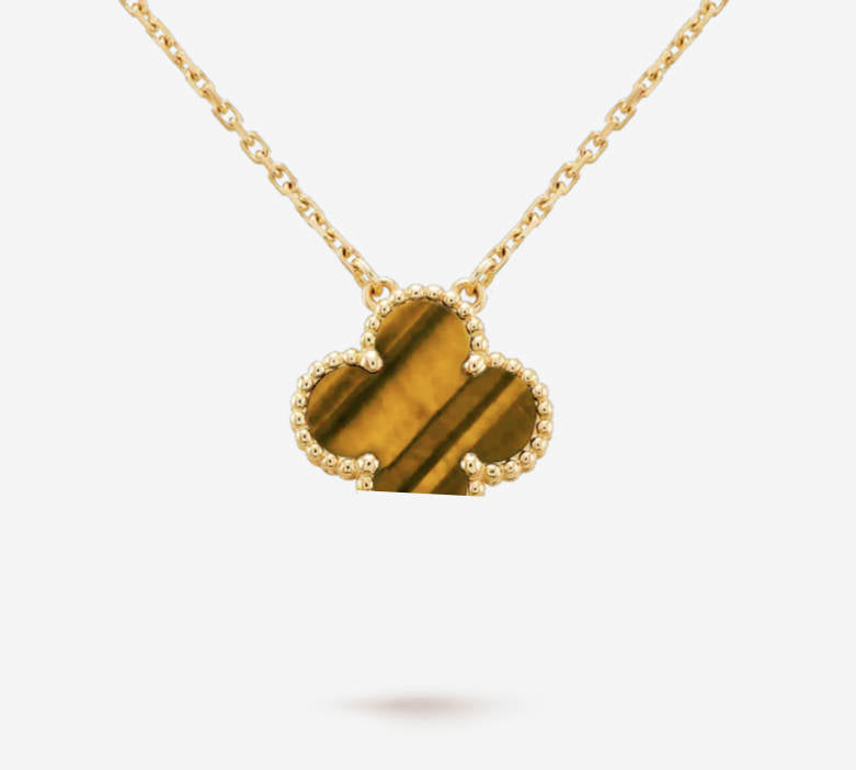 925 Silver Clover Leaf Necklace with 18K Gold Plating