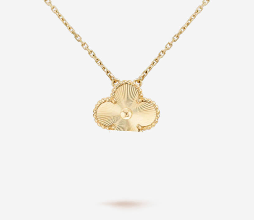 925 Silver Clover Leaf Necklace with 18K Gold Plating