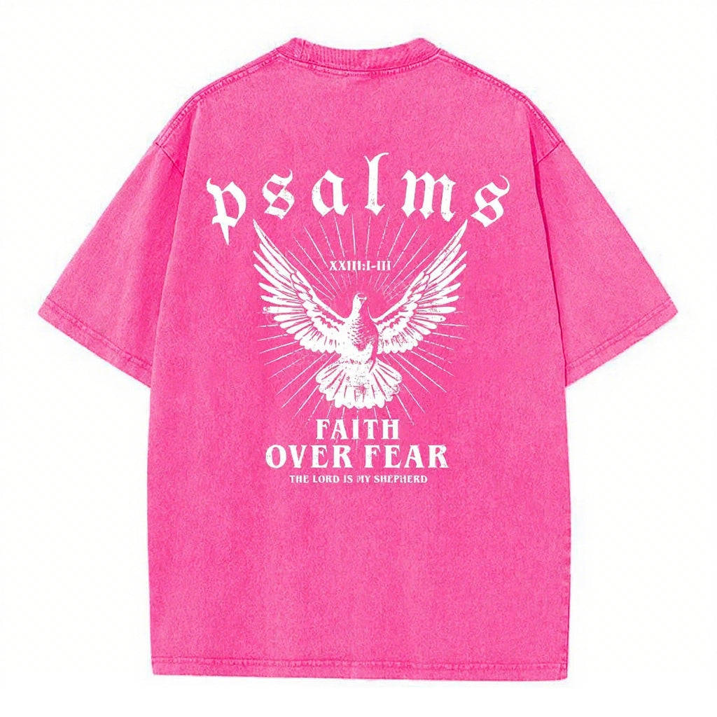 Christian Washed T-Shirt | Faith Over Fear