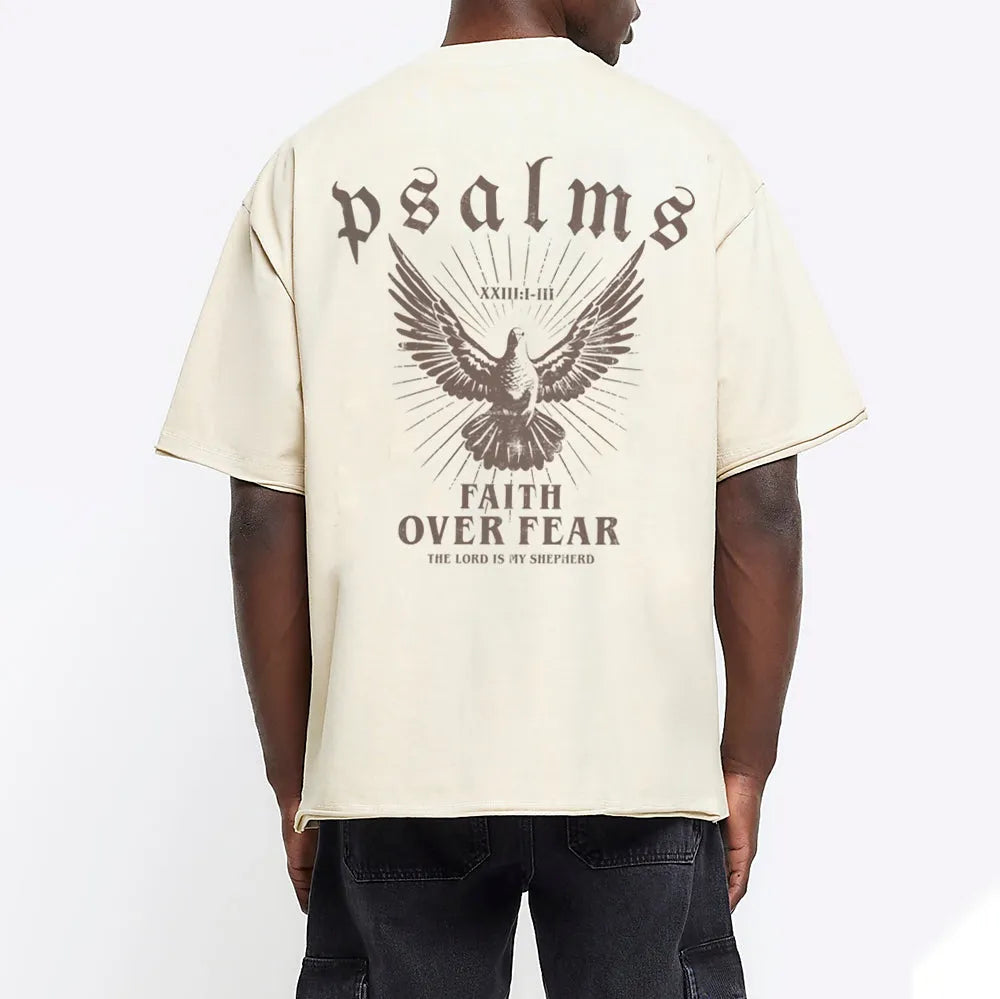 Christian Washed T-Shirt | Faith Over Fear