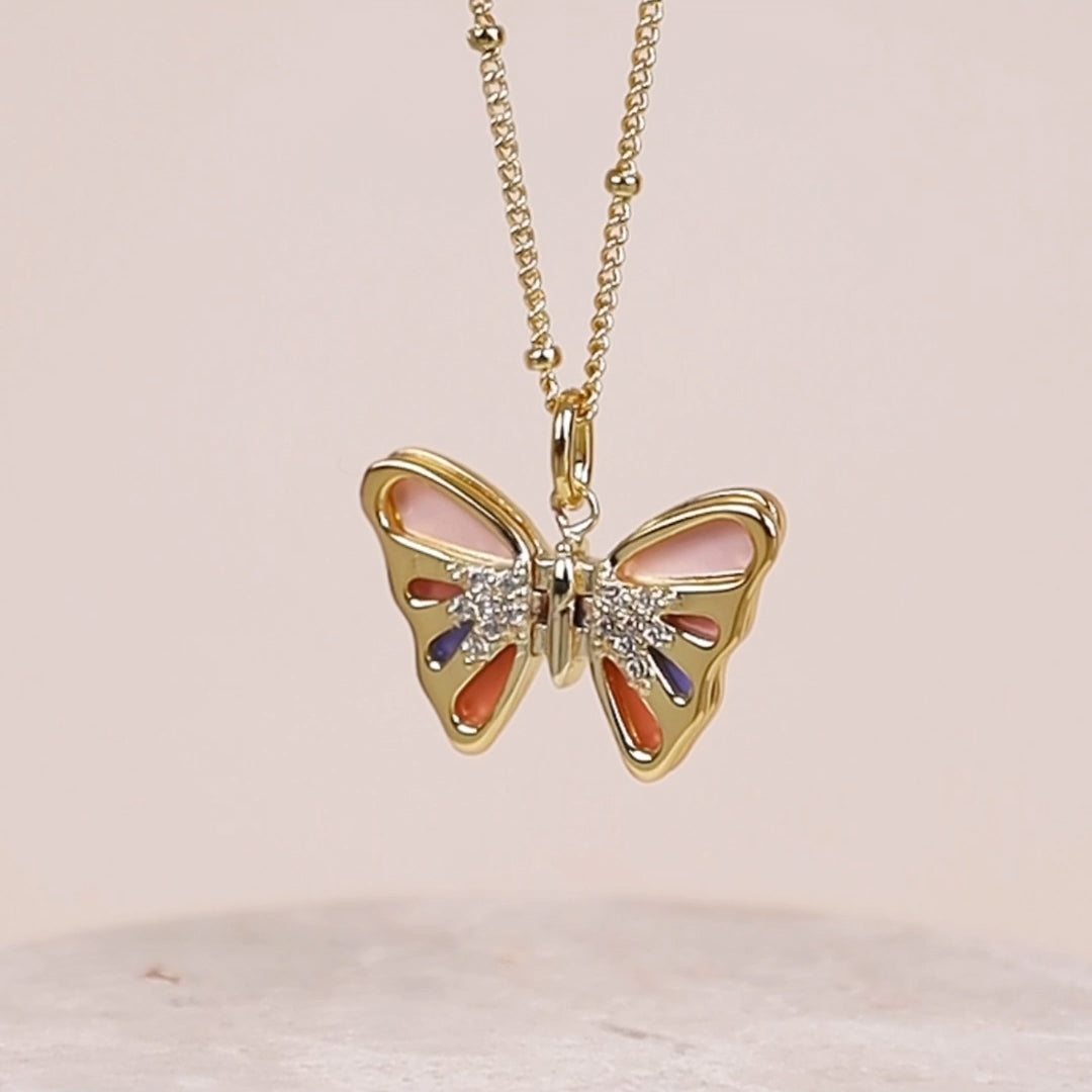 Flutter Gold Necklace