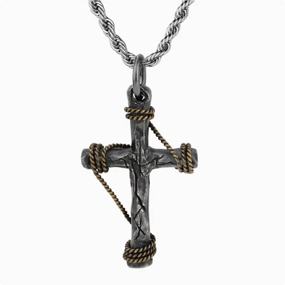 Crowned Ice Classic S925 Cross Pendant Necklace – Everyday Essential with Hip-Hop Roots