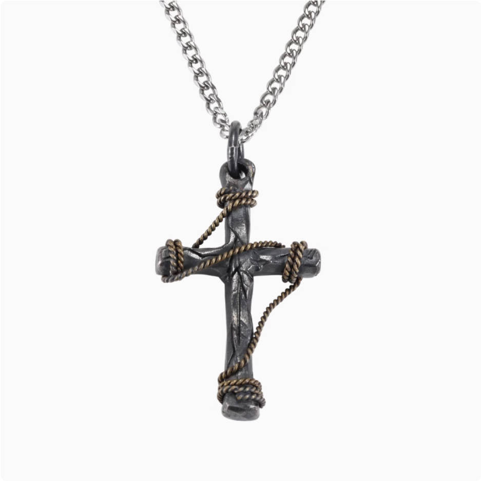 Crowned Ice Classic S925 Cross Pendant Necklace – Everyday Essential with Hip-Hop Roots