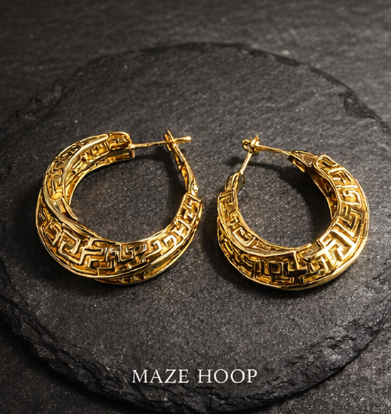 x THE SCULPTURAL EDIT Gold Earrings Collection