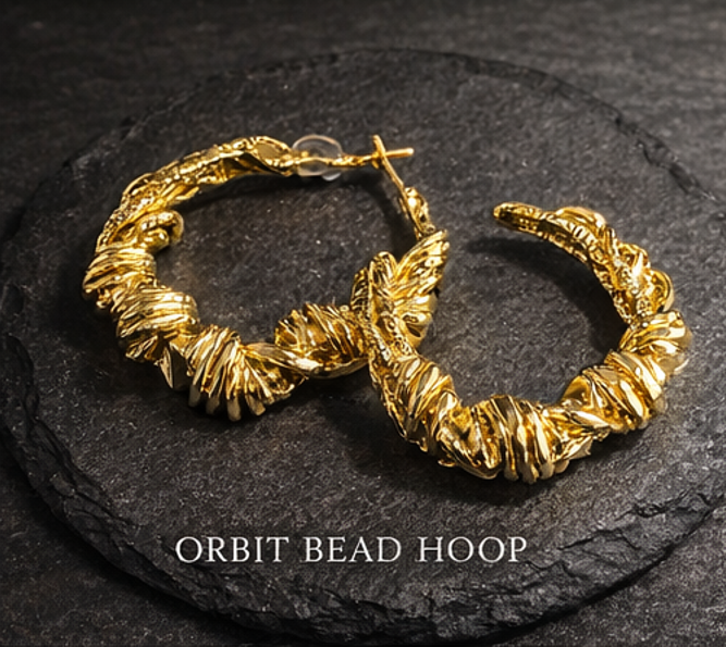 x THE SCULPTURAL EDIT Gold Earrings Collection