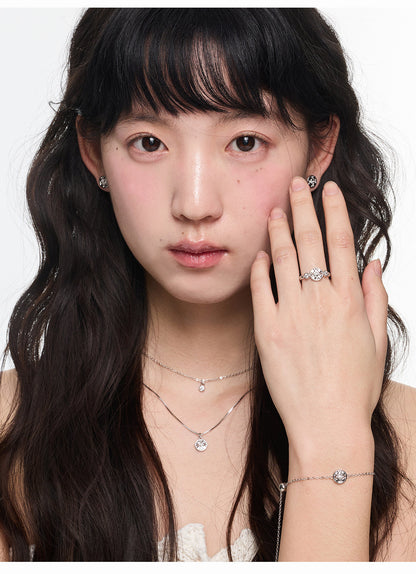 Button Series Minimalist Layered Adjustable Pull-String Bracelet, Korean Elegant Design