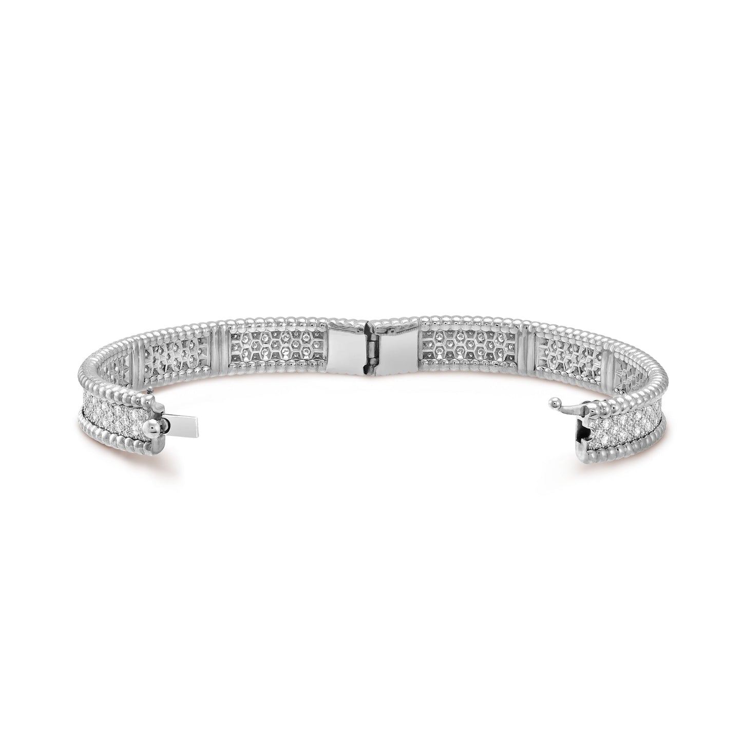 Perlee Bangle,18k Gold Plated,Inlaid Cubic Zircon