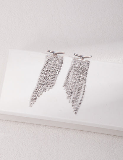 Crowned Ice S925 Sterling Silver Earrings - Vintage Gold Plated Elegant Drop Dangle Earrings for Women