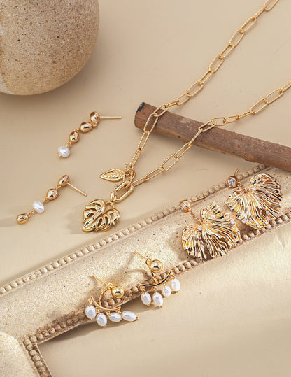 Crowned Ice S925 Sterling Silver Earrings - Vintage Gold Plated Elegant Drop Earrings