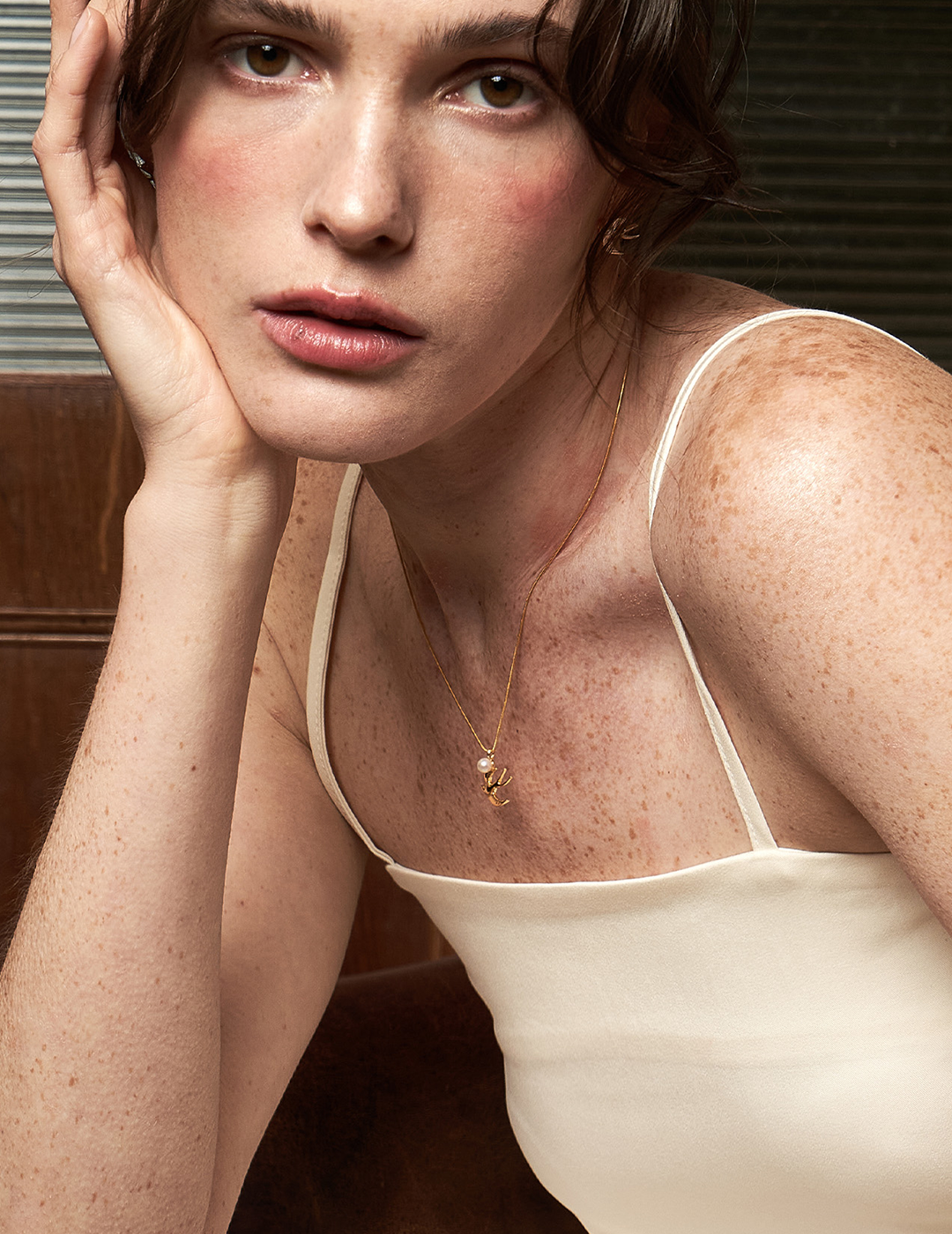 Chasing Dreams Bird Necklace - Soaring Swallow & Pearl Collarbone Chain