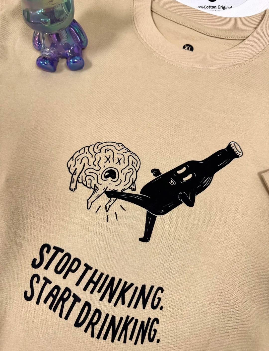 Stop Overthinking, Start Drinking Tee