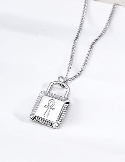 Eternal Fortune Cross Lock Necklace