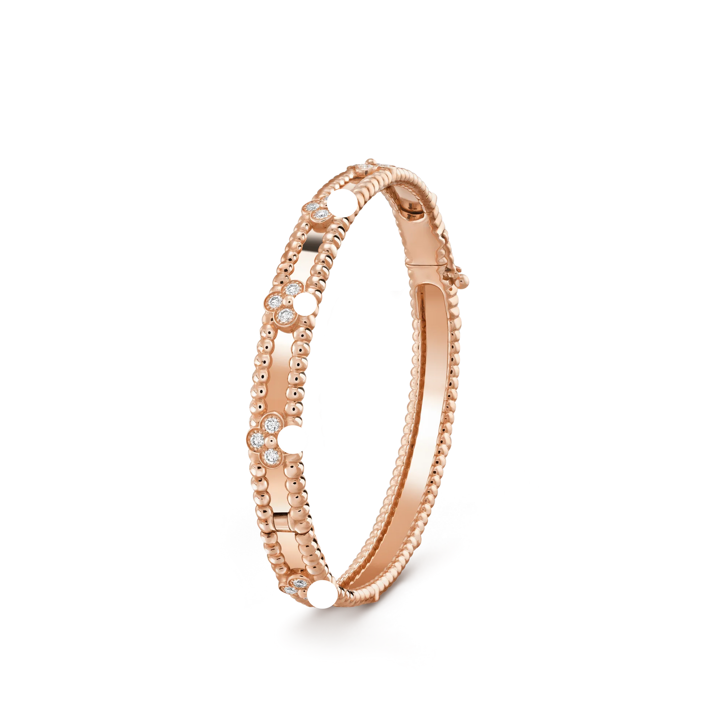 Sweet Perlee Clovers Bracelet,18k Gold Plated