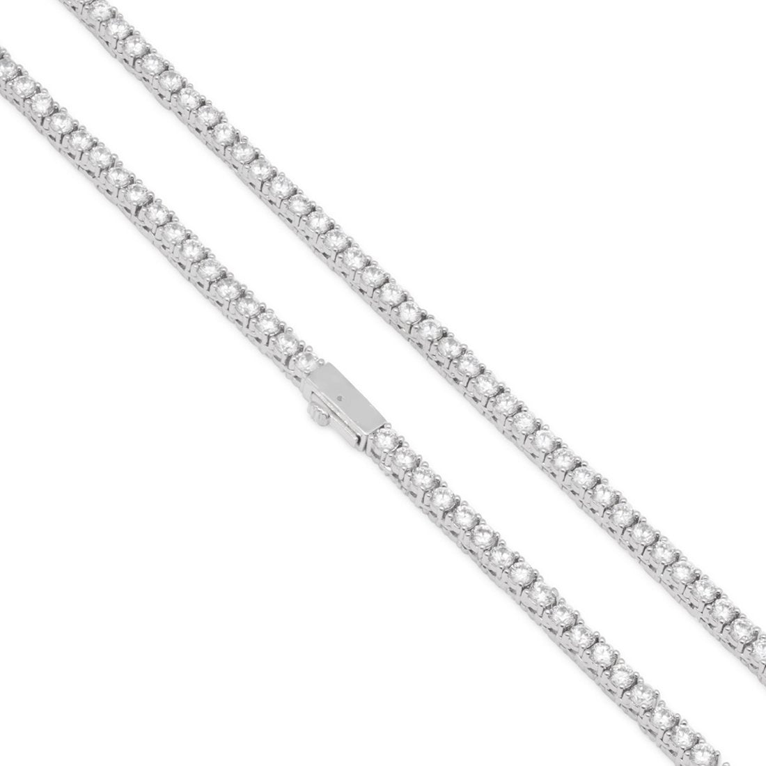 Crowned Ice 3mm Tennis Chain Choker Set