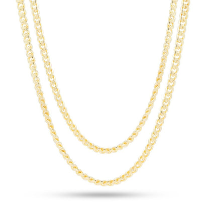 Crowned Ice 5mm Miami Cuban Link Chain Choker Set