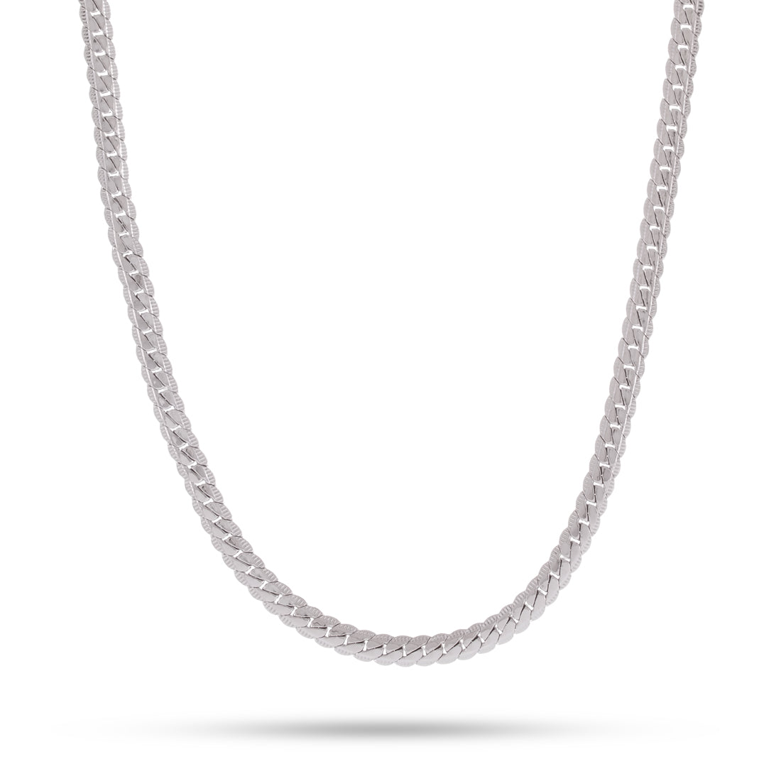 Crowned Ice 5mm Moon Cut Miami Cuban Link Chain