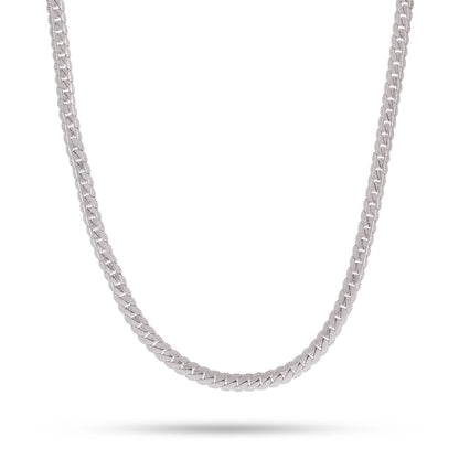 Crowned Ice 5mm Moon Cut Miami Cuban Link Chain