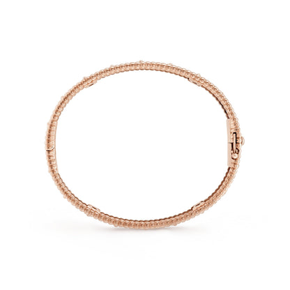 Sweet Perlee Clovers Bracelet,18k Gold Plated