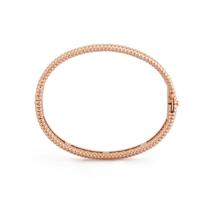 Perlee Bangle,18k Gold Plated,Inlaid Cubic Zircon