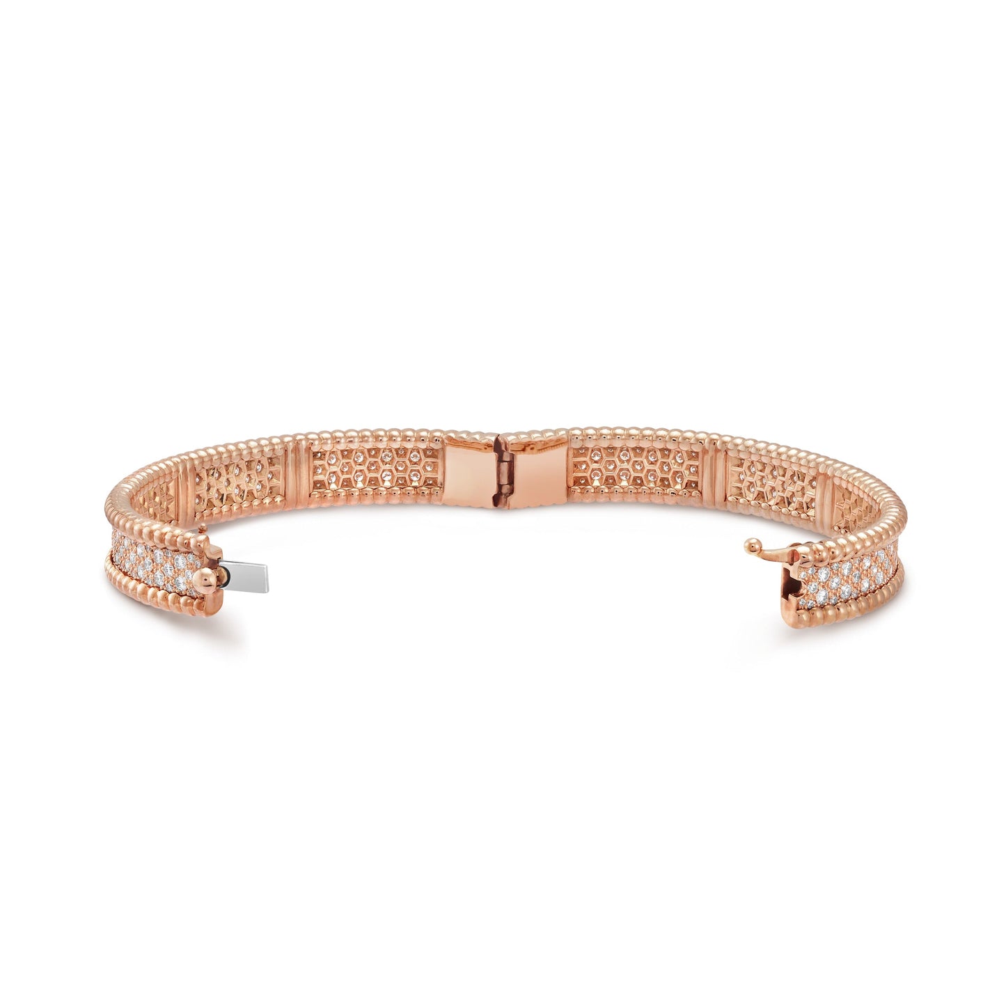 Perlee Bangle,18k Gold Plated,Inlaid Cubic Zircon