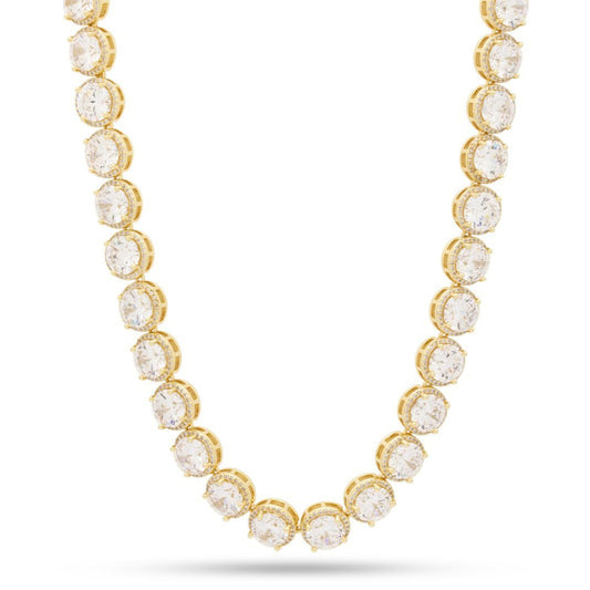 Crowned Ice 8mm Bezel-Set Tennis Chain