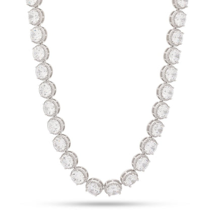 Crowned Ice 8mm Bezel-Set Tennis Chain