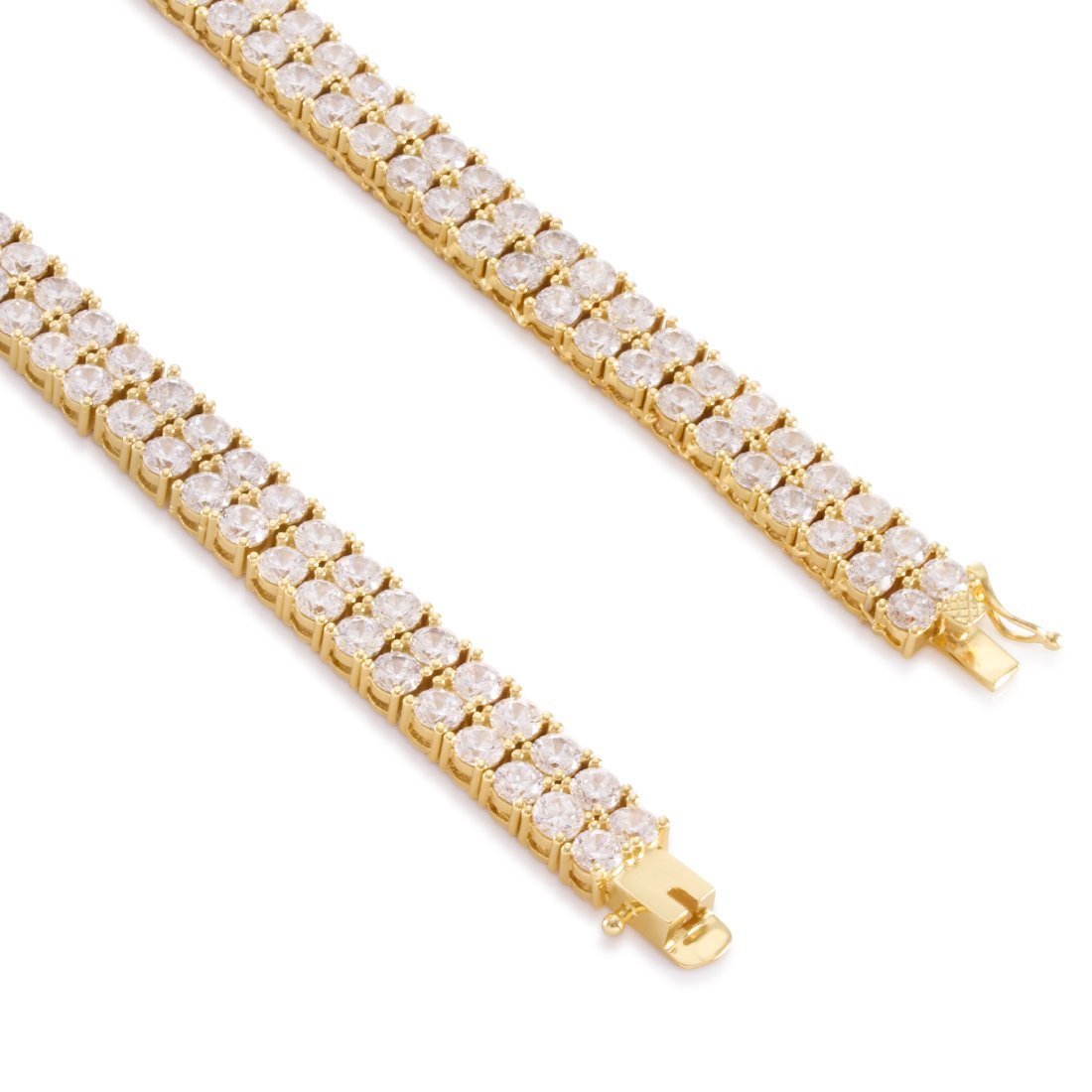 Crowned Ice 8mm Double-Row Tennis Chain