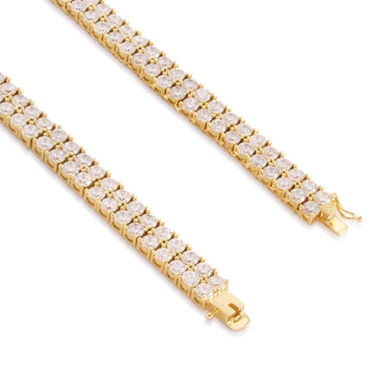 Crowned Ice 8mm Double-Row Tennis Chain