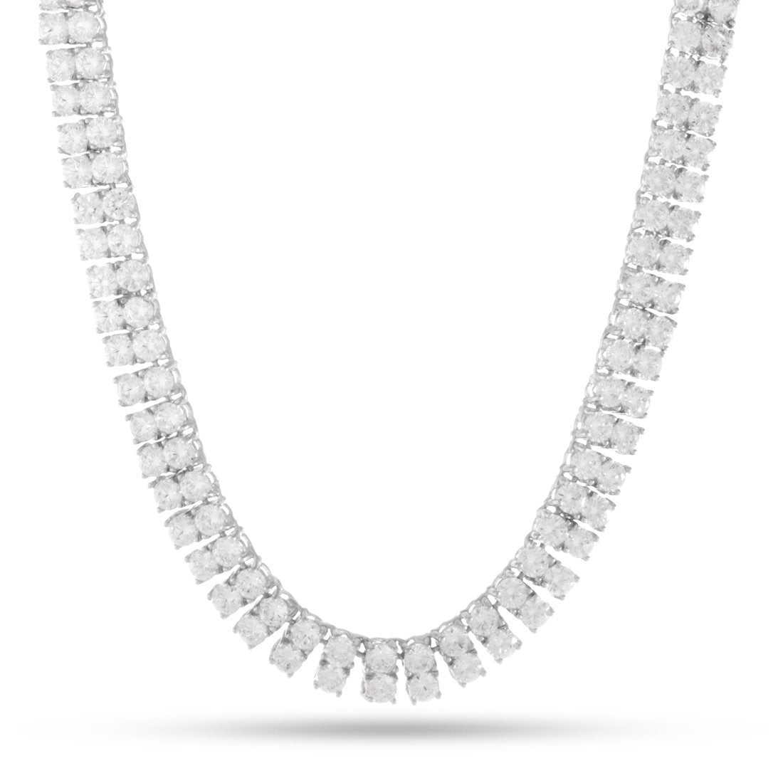 Crowned Ice 8mm Double-Row Tennis Chain