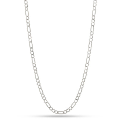 Crowned Ice 8mm Figaro Chain
