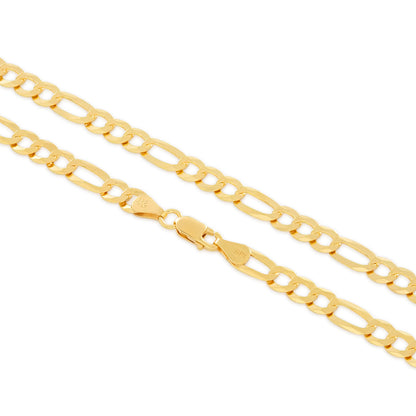 Crowned Ice 8mm Figaro Chain