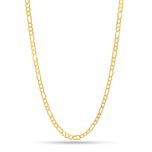 Crowned Ice 8mm Figaro Chain