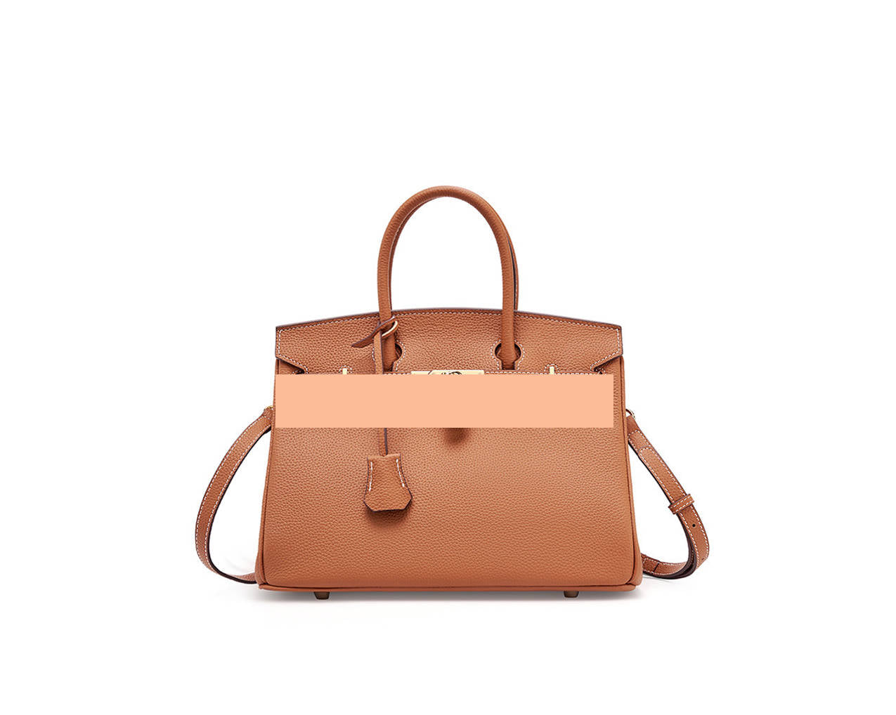 Women's Handbag, Togo Leather, Top Handle, Cross-body with shoulder strap