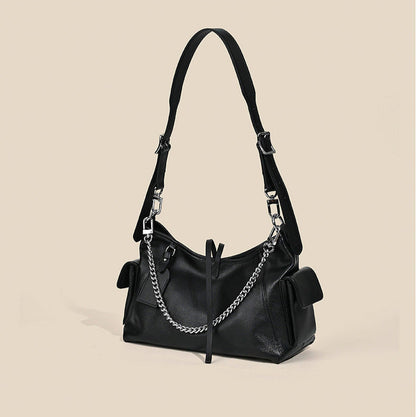 Women's Genuine Leather Handbag with Croc Print, Top Handle, and Versatile Cross-body Shoulder Strap for Everyday Sophistication