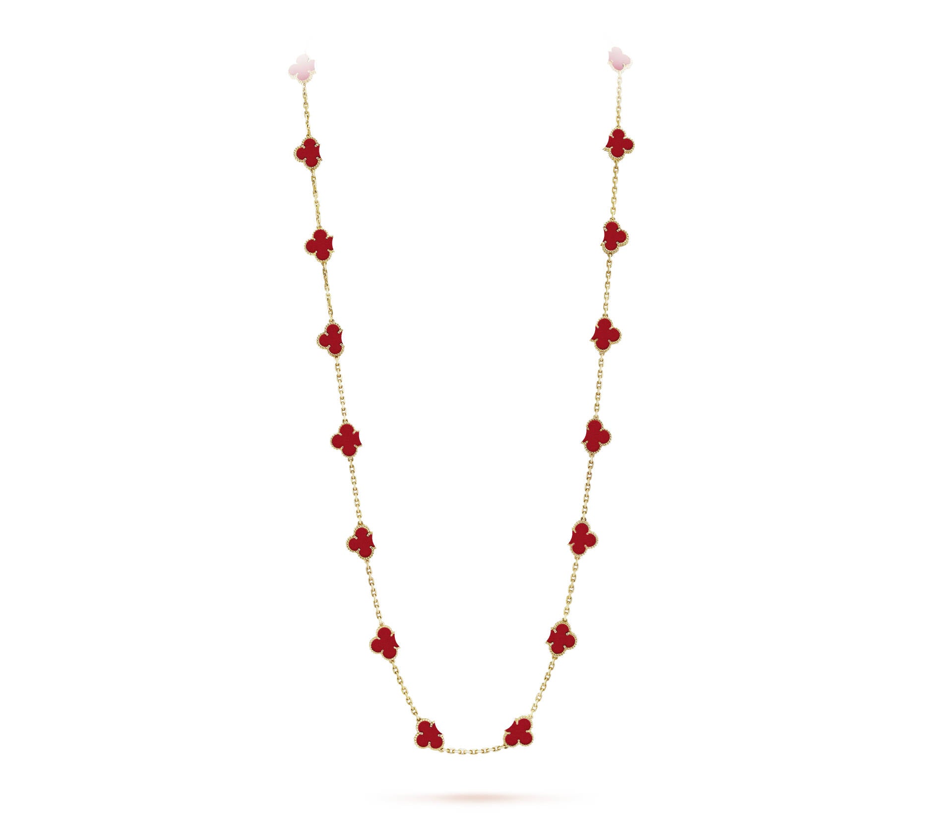 925 silver clover leaf necklace detail view 7