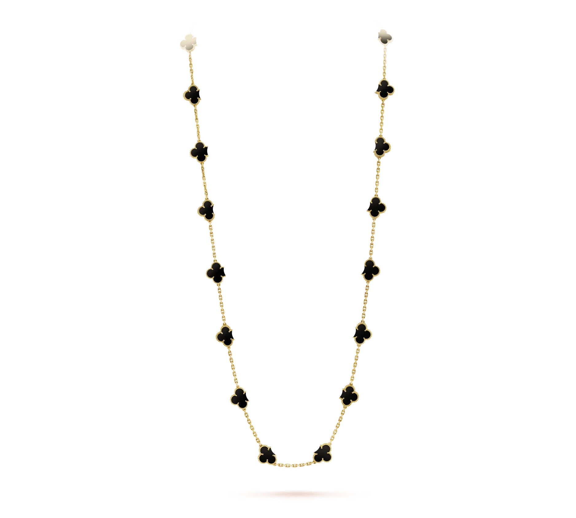 925 silver clover leaf necklace detail view 9