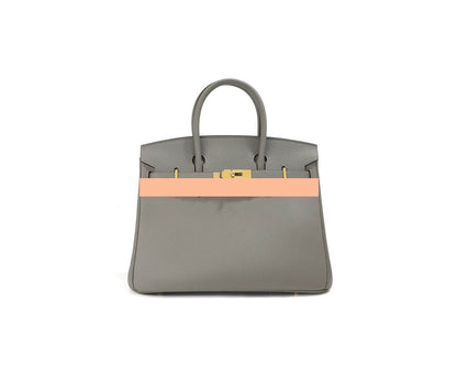 Women's Handbag, Togo Leather, Top Handle, Cross-body with shoulder strap