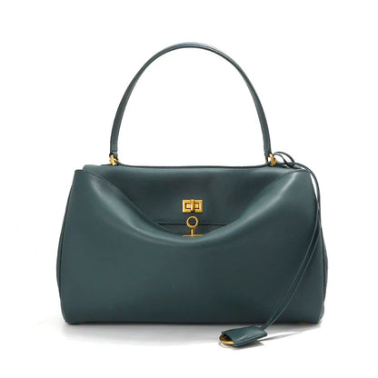 Women's Minimalist Rodeo Curved Genuine Leather Shoulder Bag
