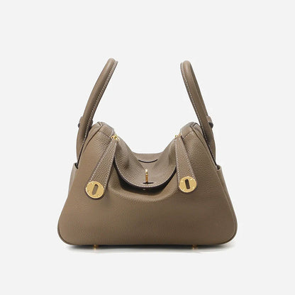 Women’s Minimalist Genuine Leather Cat Eye Decorated Crossbody Shoulder Handbag