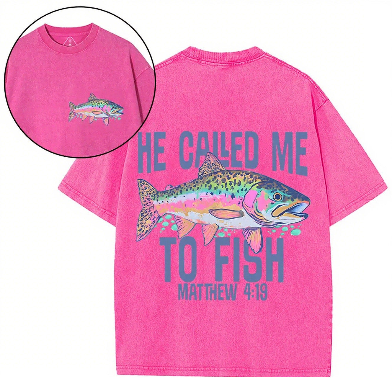 Tie Dye Heavy Cotton T-Shirt | He Called Me To Fish